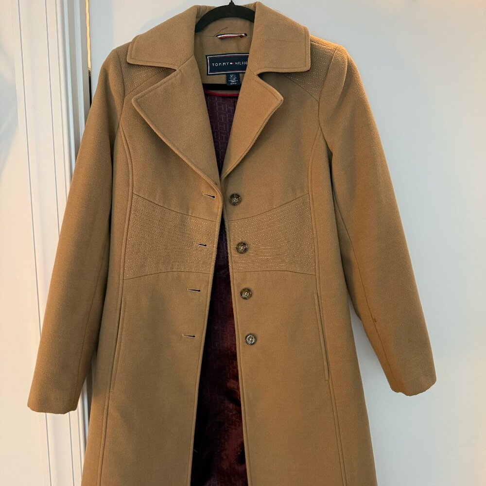 Tommy Hilfiger Camel Peacoat
